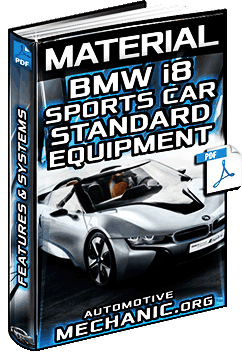 BMW i8 Sports Car Standard Equipment